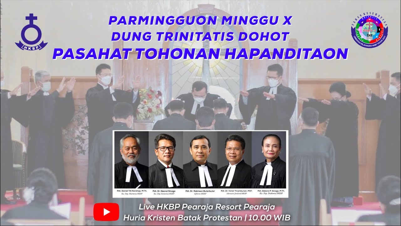 Parmingguon Minggu X Dung Trinitatis Dohot Pasahat Tohonan Hapanditaon (Gel. II)