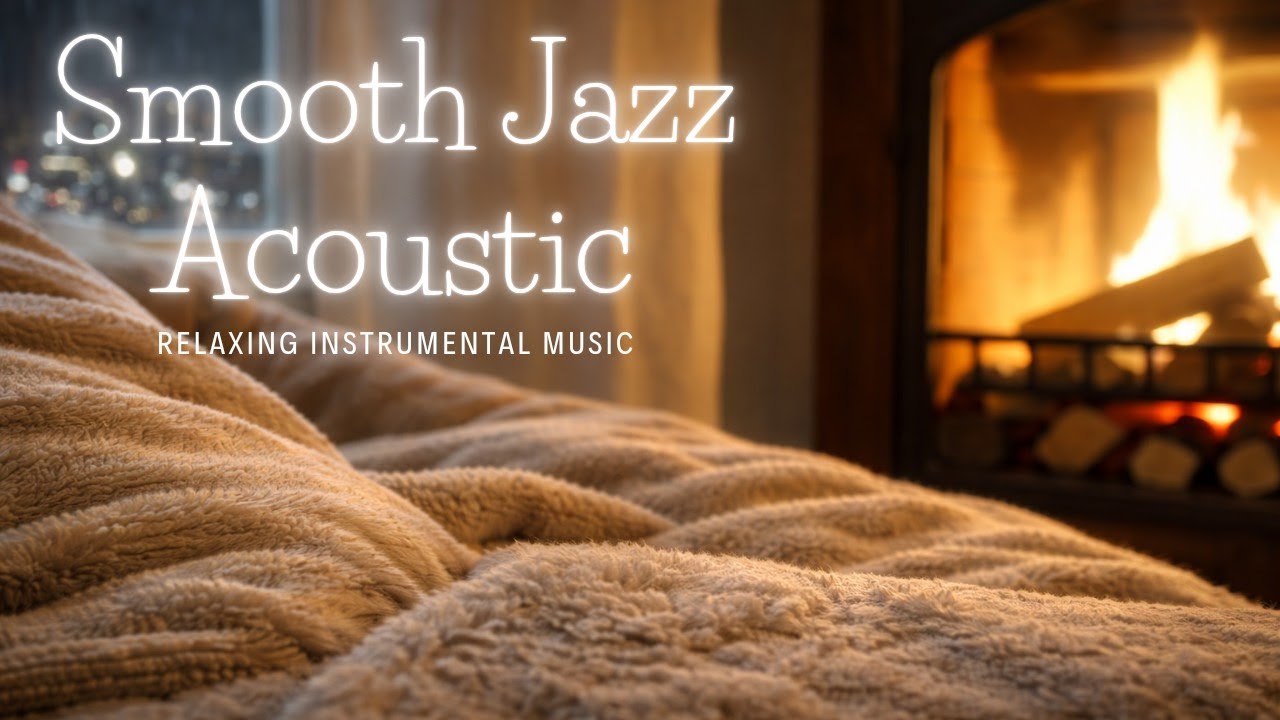 Rainy Night Smooth Jazz 🌧️ | Warm Sax & Soft Acoustic Guitar