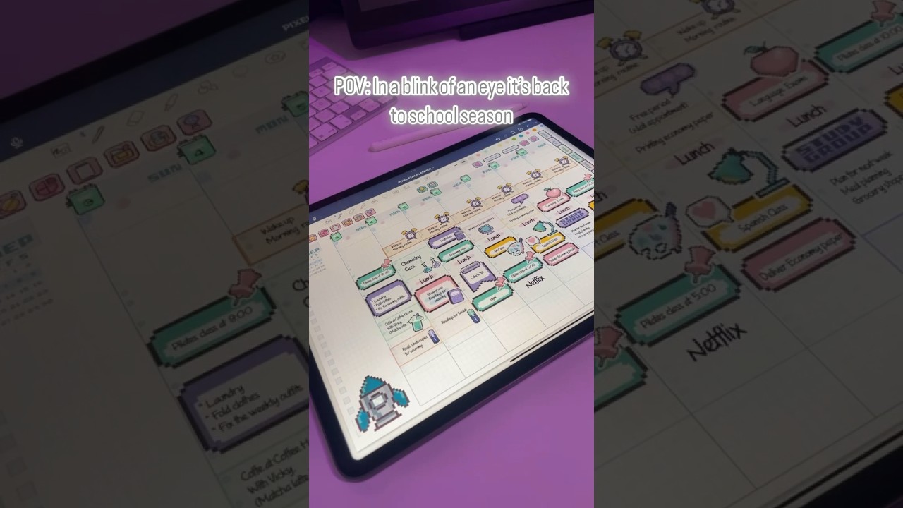 📚✏️ Back to school is around the corner #digitalnotebook #digitalstickers #backtoschool #pixelart