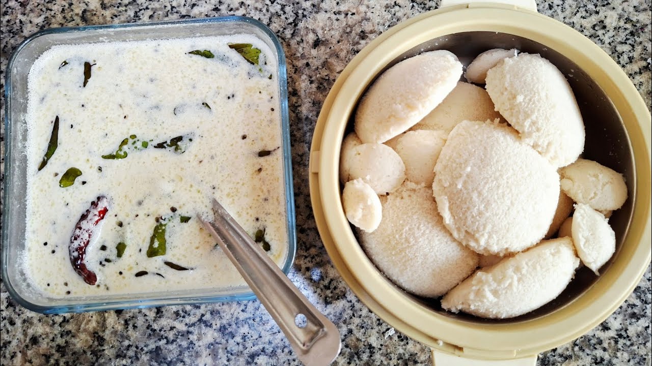 Home made Idly + Mini Idly with chutney