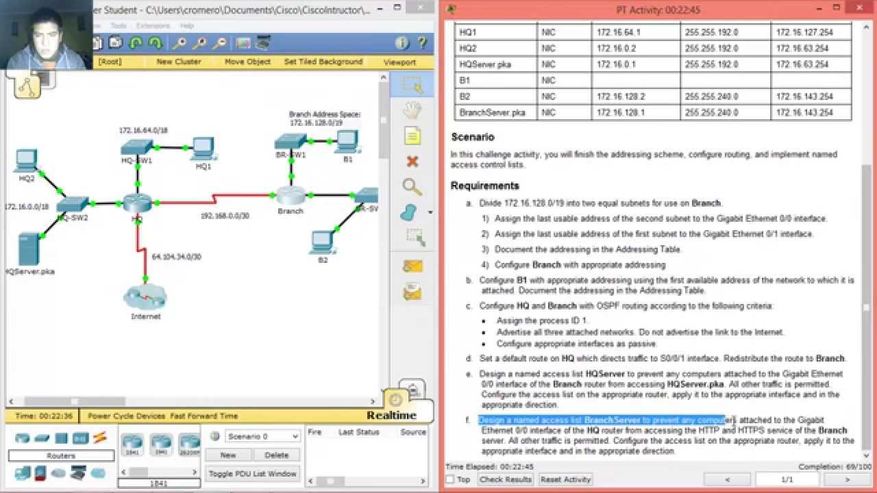 9.4.2.8 Packet Tracer - Skills Integration Challenge
