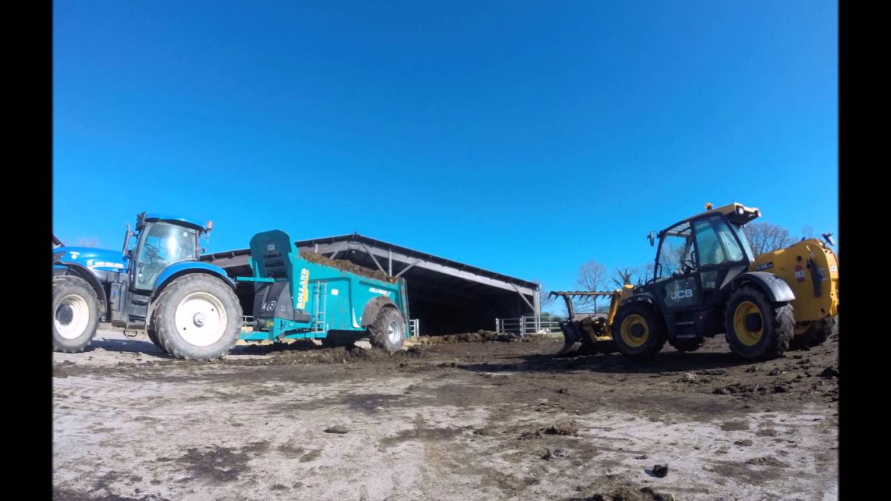 #New Holland T7 235# & #Rolland Rollforce 6118# Epandage 2016 [Go Pro]
