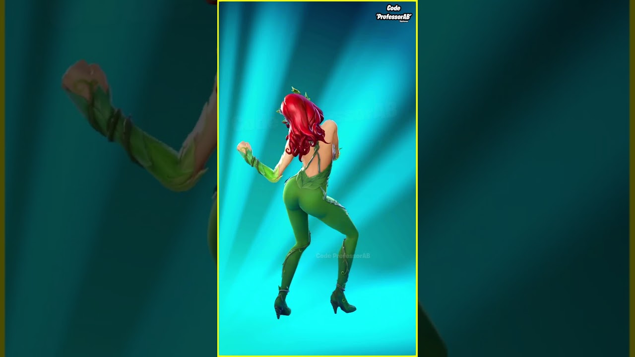 Fortnite Hear Me Now Emote Poison Ivy Human Skin Thicc 🍑😍😱🔥