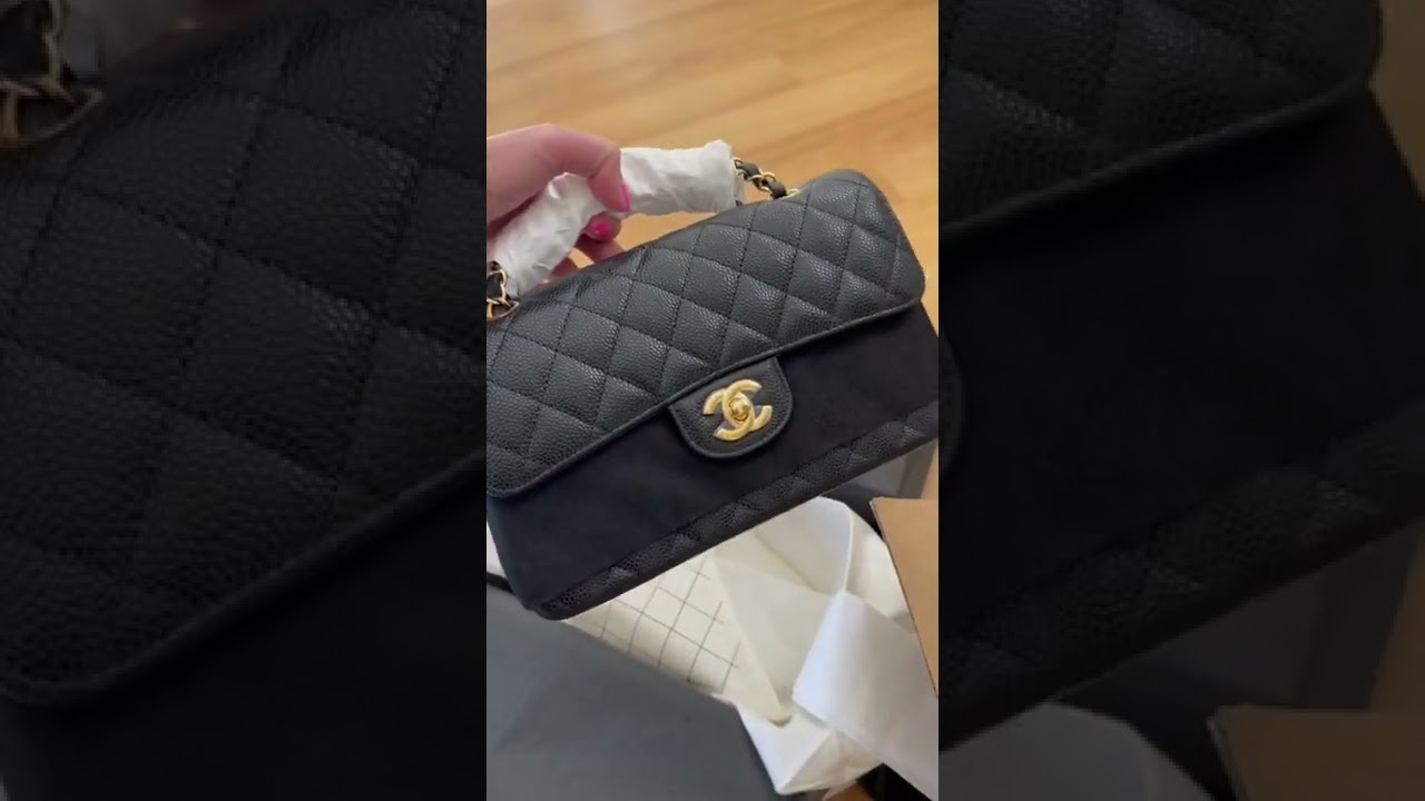 Unboxing Chanel small classic flap in caviar . Sold my jumbo for this unicorn 💃