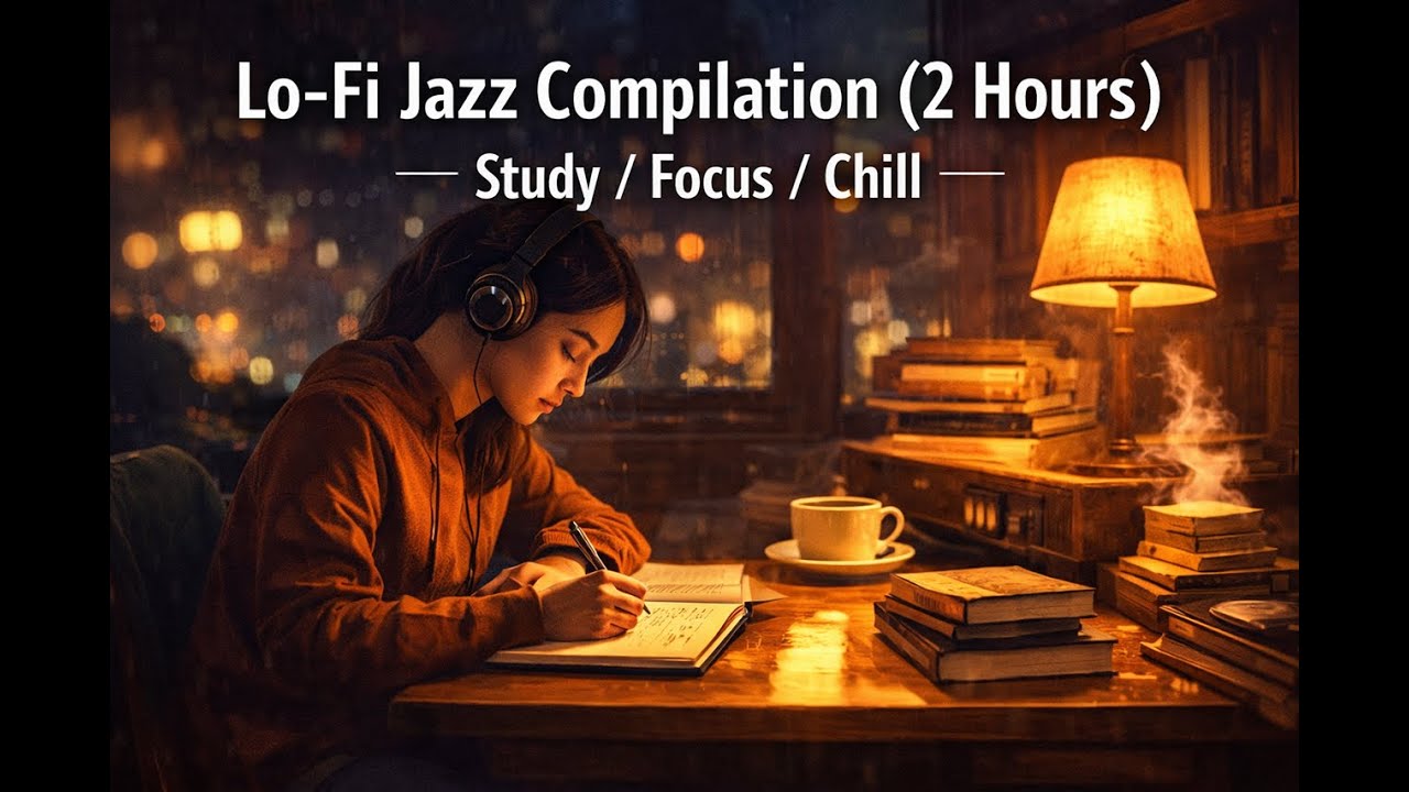 NSBR — Lo-Fi Jazz: Study / Focus / Chill (2 Hours Compilation)