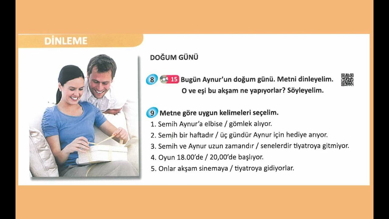 Yeni İstanbul A1: Ünite 5 Dinleme 15