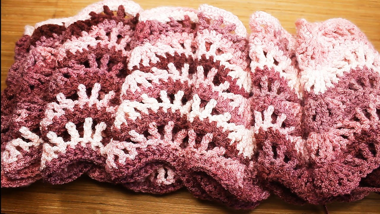 Easy Crochet shawl ,Autumn Moon Wrap - Beautiful Crochet Feather & Fan Stitch Pattern,কুশিকাটার শাল