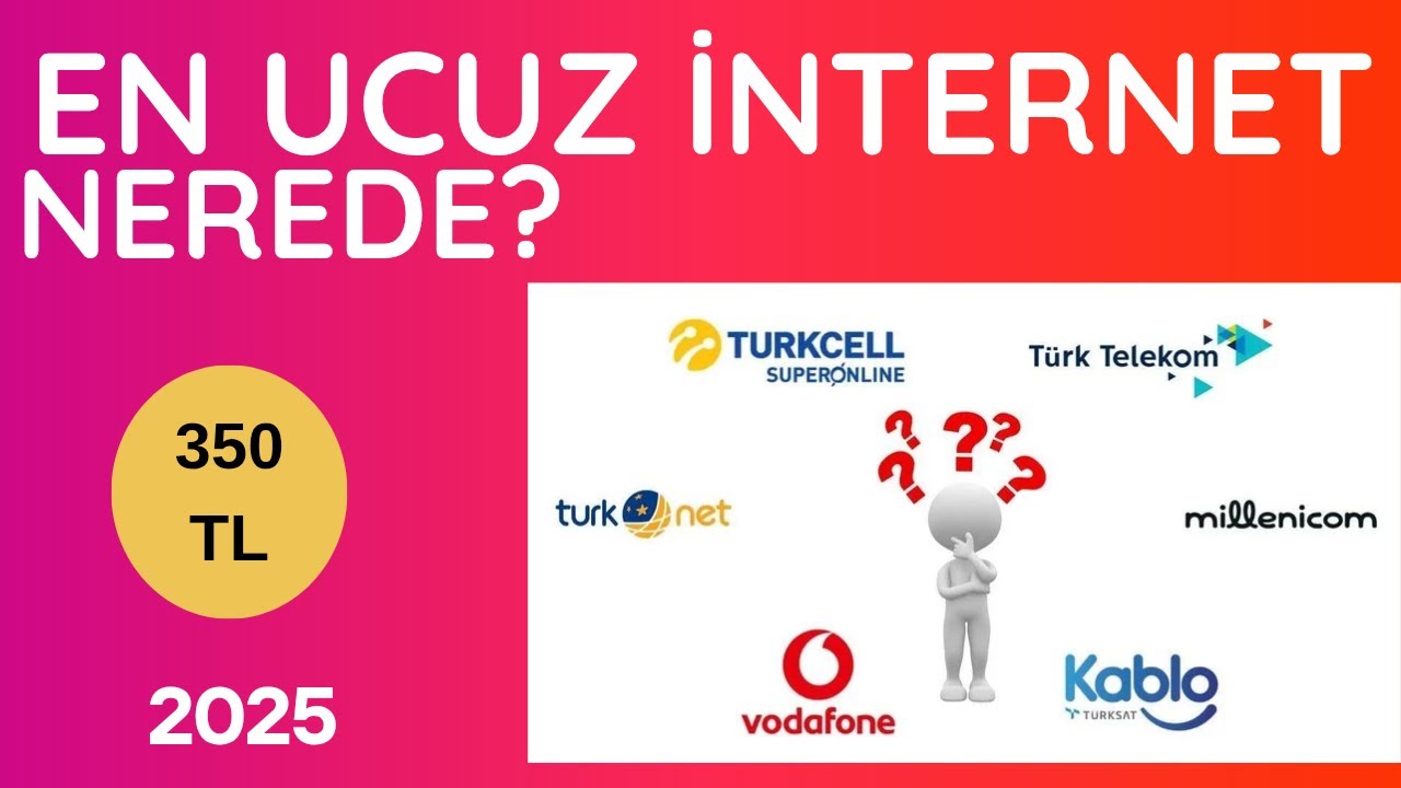 EN UCUZ EV İNTERNETİ 350 TL! Merk&uuml;r Net, TurkNet, SuperOnline Sabit İnternet 2025