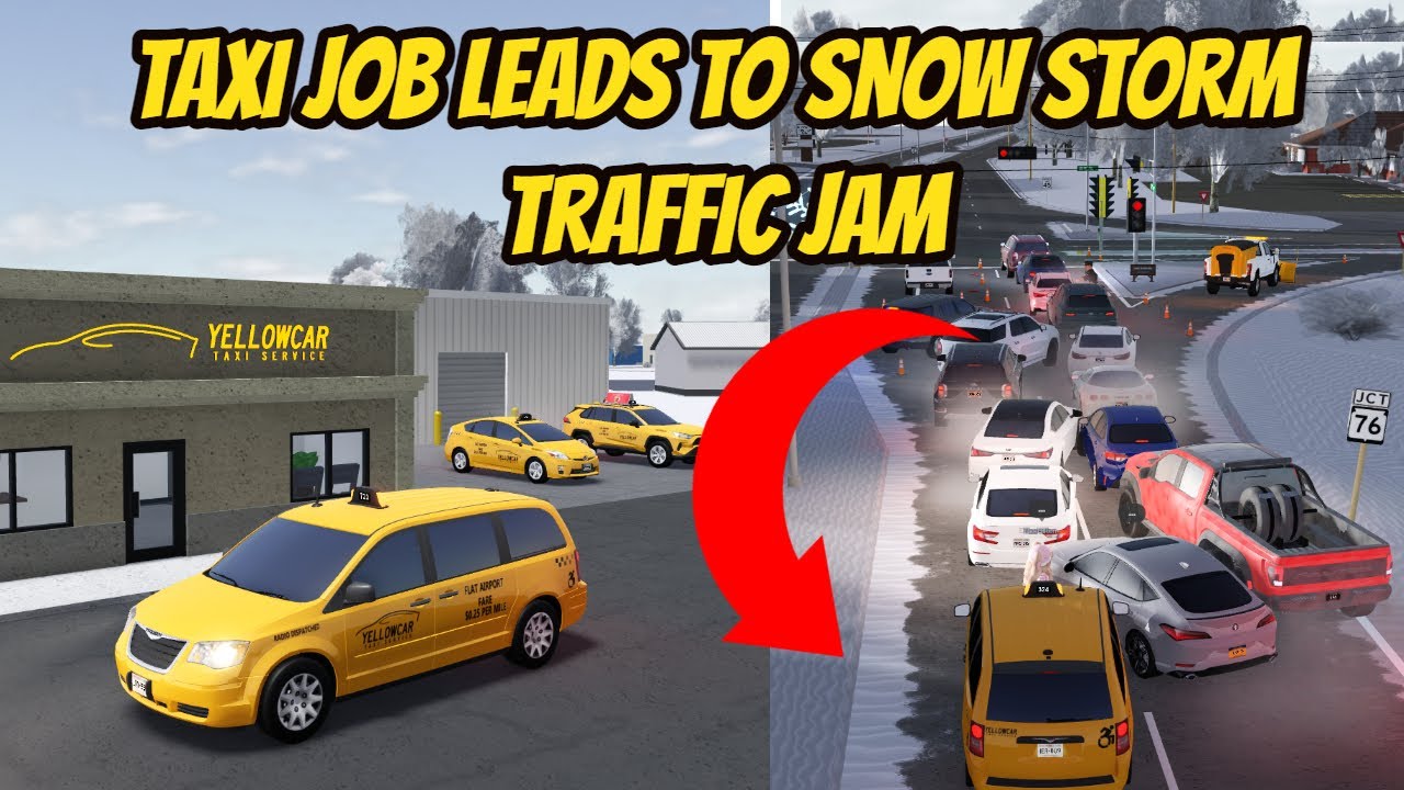 Гринвилл, Висконсин, Roblox l Taxi Service Storm Traffic JAM Update Roleplay