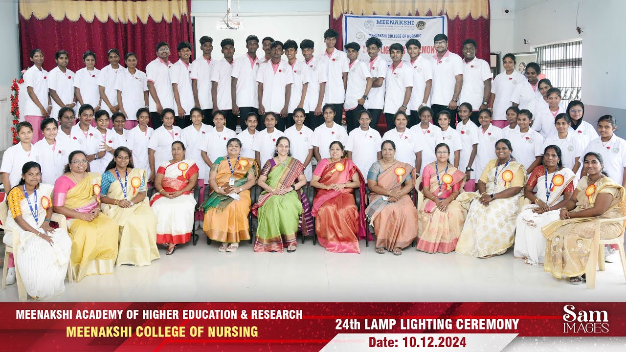 Meenakshi College of Nursing (Mcon) :: 24th Lamp Lighting Ceremony :: 10.12.24 :: @samimageschennai
