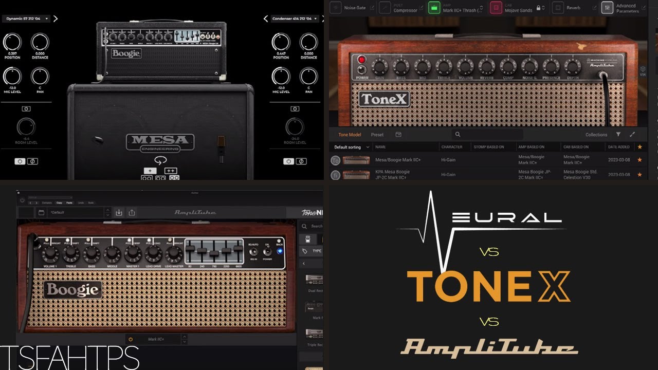 Mesa Boogie MkIIC+...Neural vs ToneX vs AmpliTube