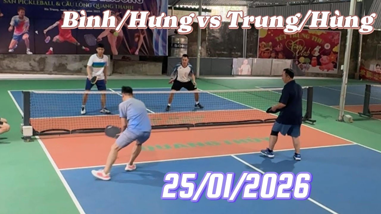Pickleball Cỏ | Trung/Hùng vs Hưng/Bình - Sét 1 | Sân Pick Quang Thanh