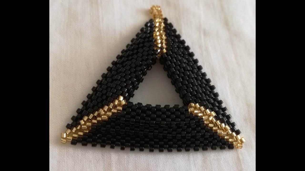 DIY-TAKI TASARIM PEYOTE TEKNİĞİ İLE ÜÇGEN KOLYE UCU