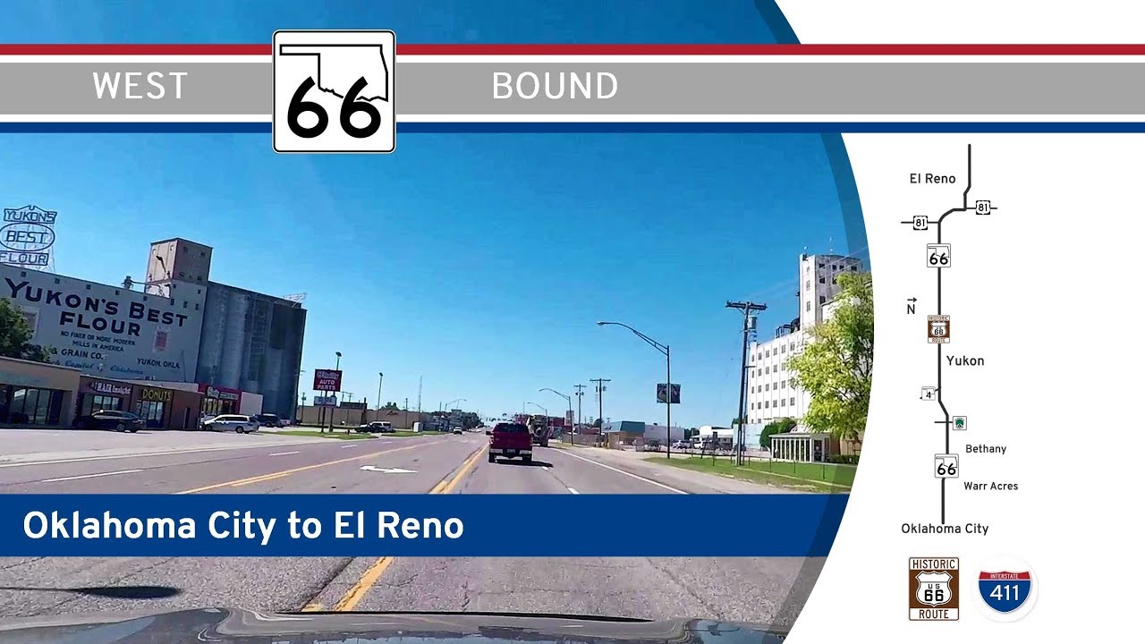 Oklahoma Highway 66 - Oklahoma City to El Reno - Route 66 |  Drive America's Highways 🚙