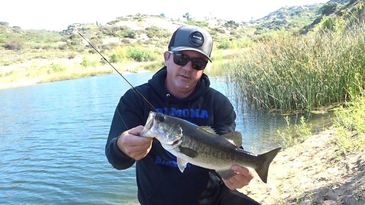 Lake Ramona, CA - Fishing For Chunky Bass!