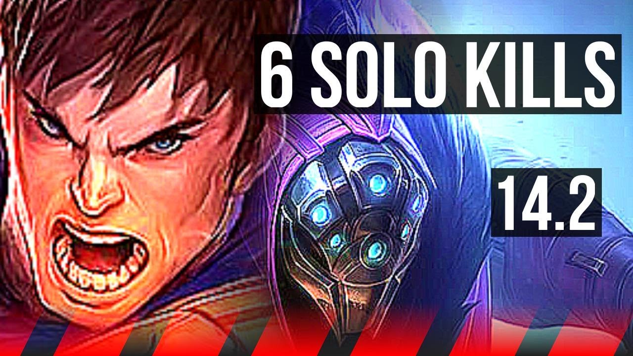 GAREN vs JAX (TOP) | 7/0/0, 6 solo kills, Godlike | NA Grandmaster | 14.2