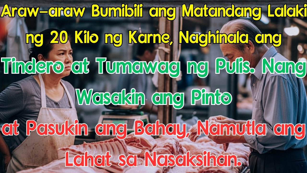Araw-araw Bumibili ang Matandang Lalaki ng 20 Kilo ng Karne, Naghinala ang Tindero at Tumawag ng Pul