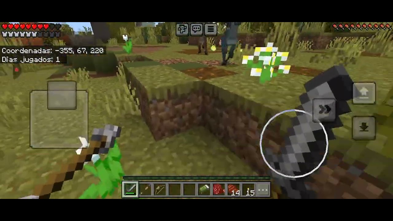 día 1 intento sobreviví en un mundo de dinosaurios xD
