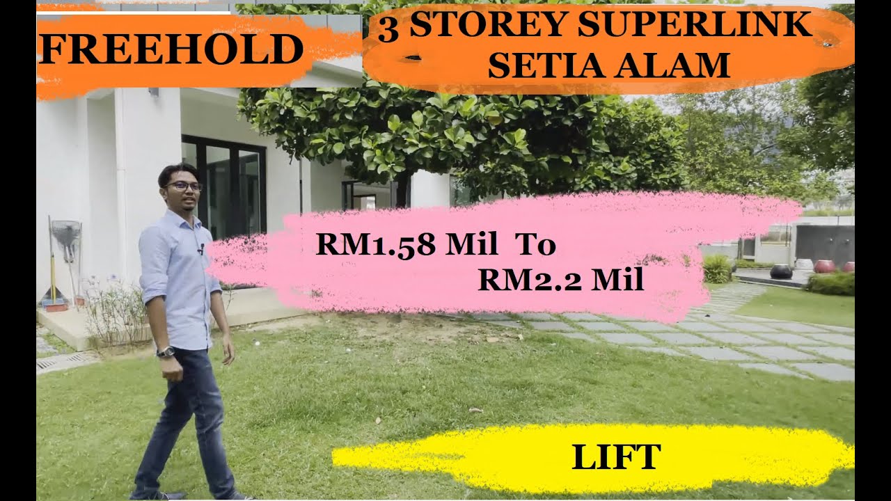 Brand New 3 Storey Corner Lot Superlink House With Lift Anggun Kirana Setia Alam By PKNS