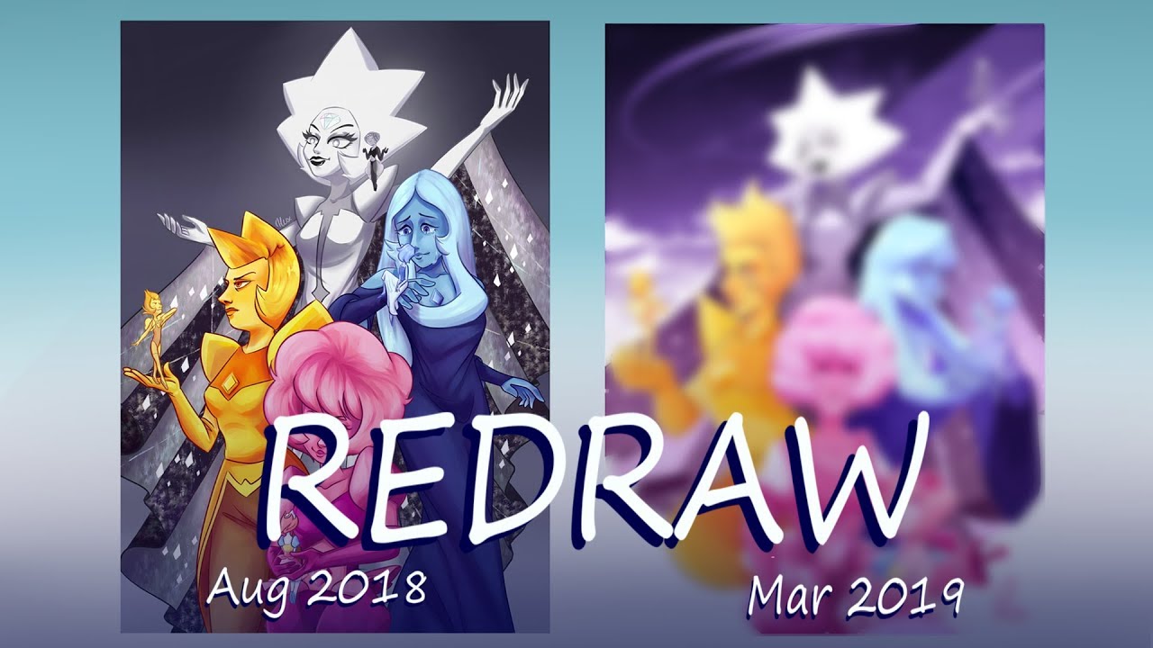 [Speedpaint] Steven Universe | The diamonds with their pearls - REDRAW