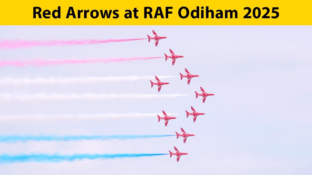 Red Arrows at RAF Odiham Families Day 2025