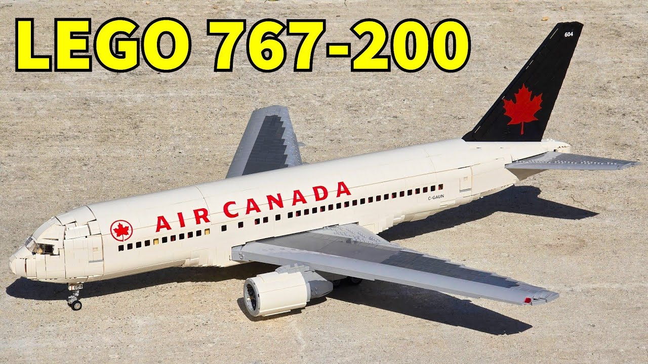 LEGO Air Canada Boeing 767-200 MOC | 10,000 Parts, Full Interior & Minifig Scale !