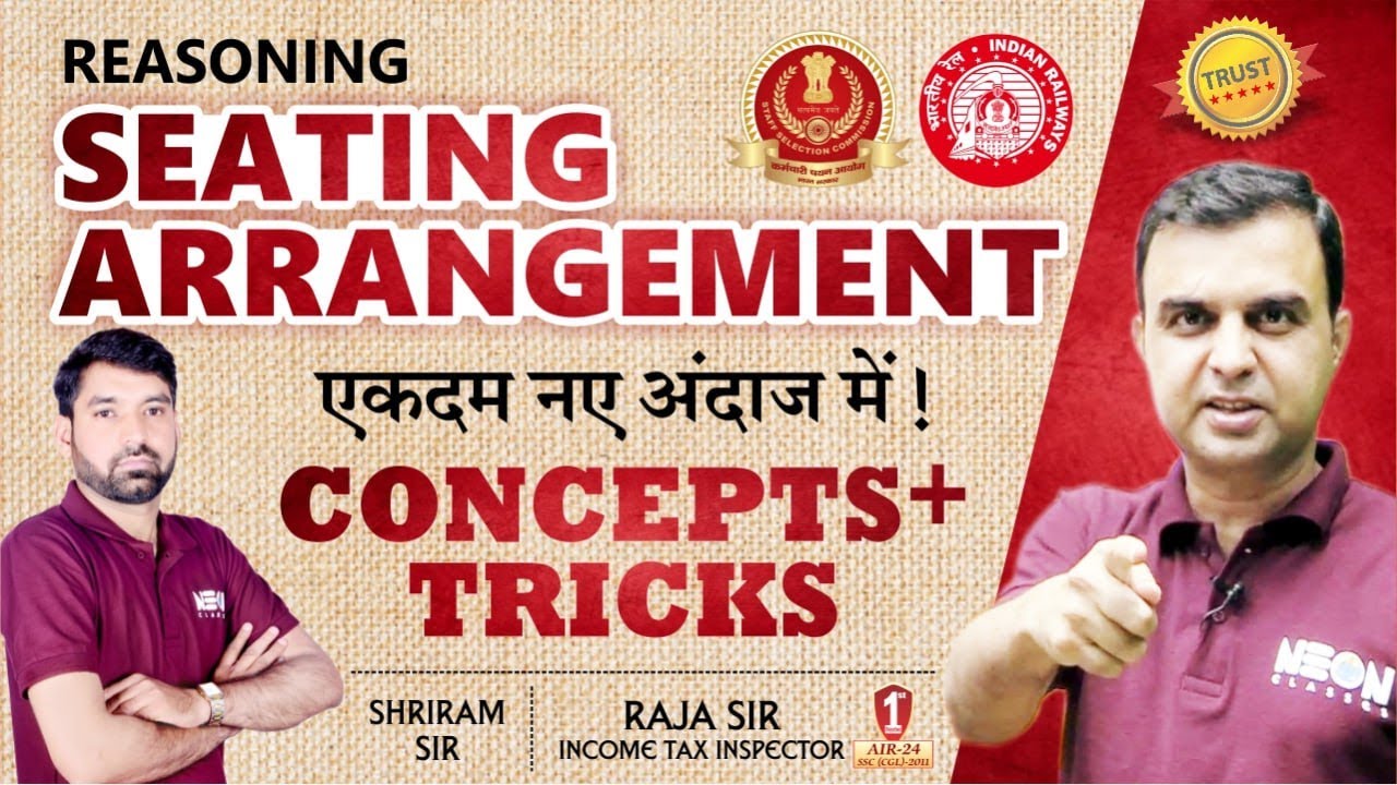 Seating Arrangement || Best Concepts, Method, Approach to Solve Reasoning for ALL Exams