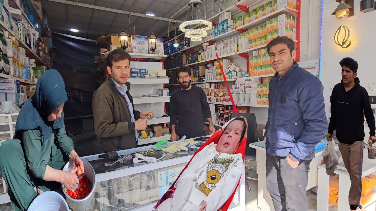 Shahram and Bahram going to the city to buy electrical equipment for the building