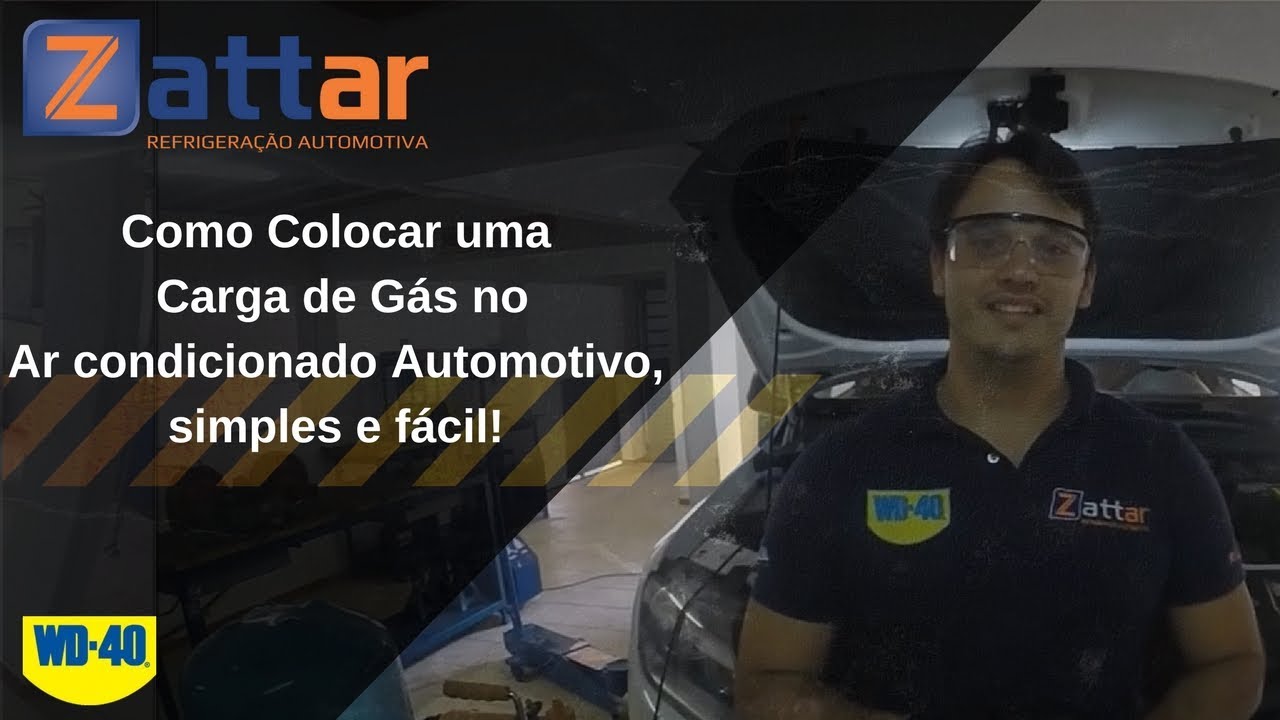 Como colocar uma Carga de Gás no ar condicionado Automotivo , simples e fácil!
