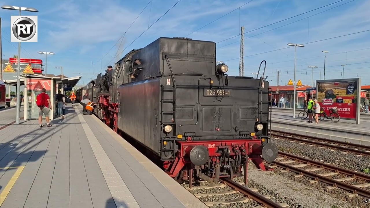 Historische Dampflok in Schweinfurt 