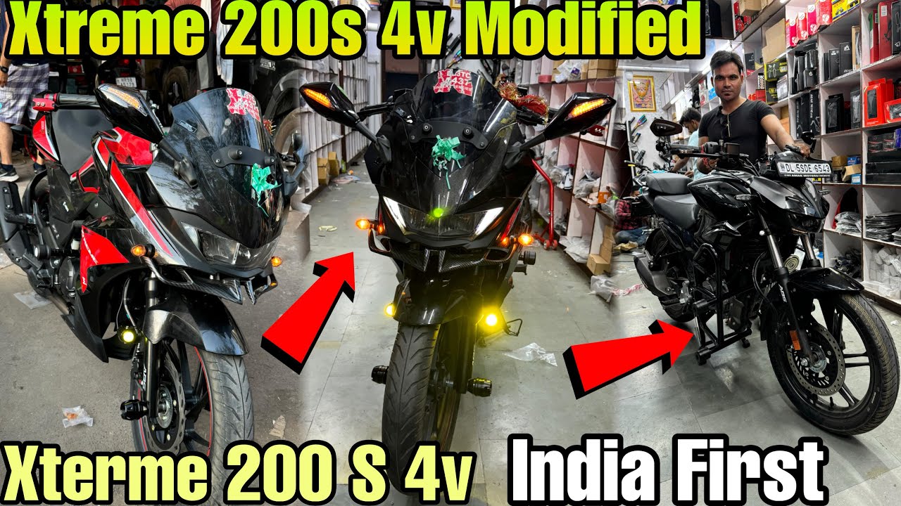 hero xtreme 200s 4v Modified 2024 India 🇮🇳  First  | hero xtreme 125 R Modified 🤩 #skdbikeworld