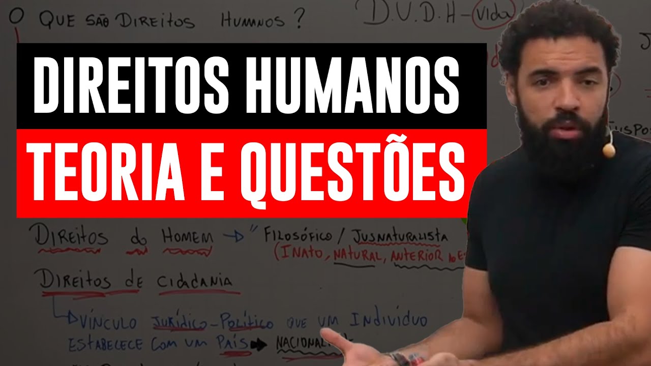 CONCURSO POLÍCIA PENAL MG/ES 2025 🔥 | Direitos Humanos  - Teoria + Questões Comentadas!