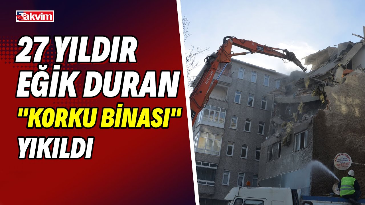 Avcılar'da 27 yıldır eğik duran 