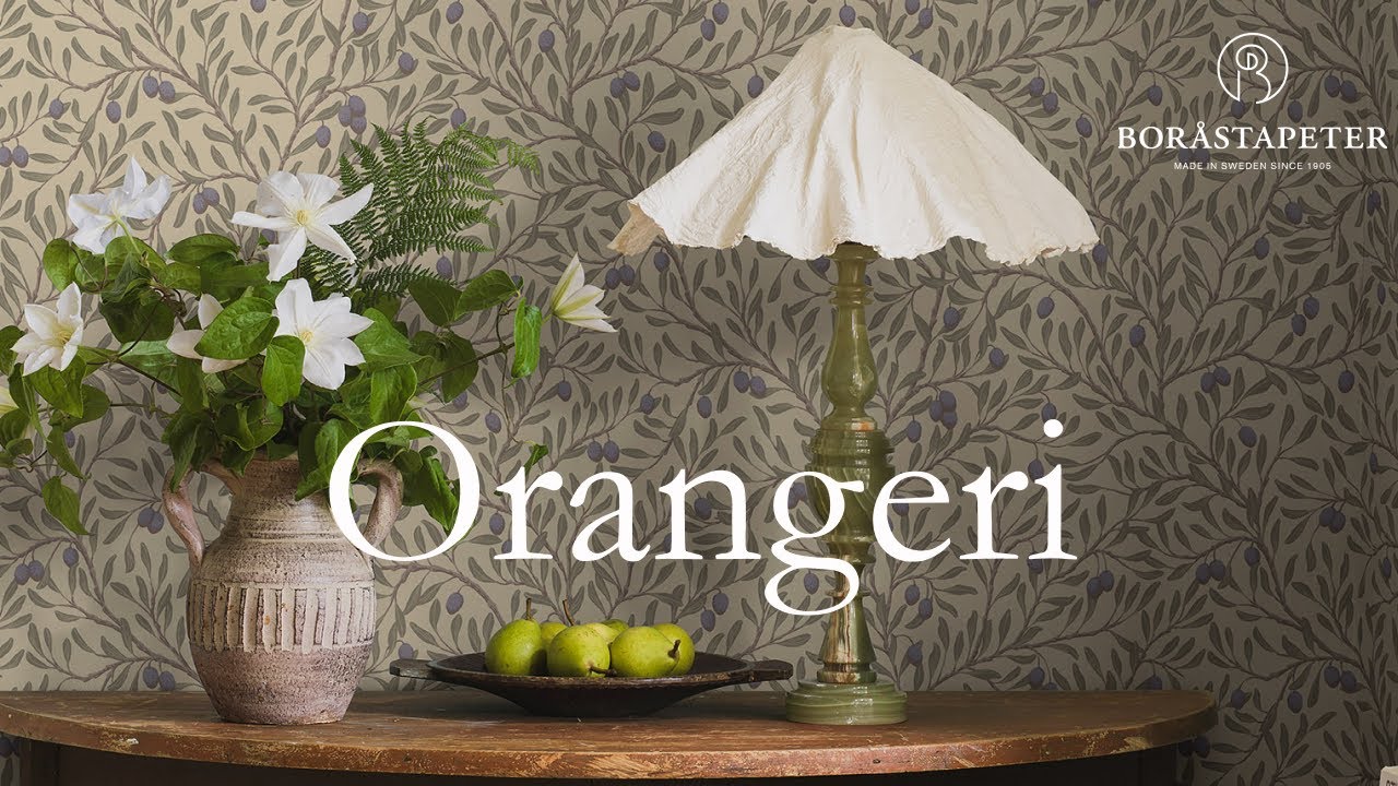 Orangeri - новая чарующая коллекция обоев от Boråstapeter (Швеция).