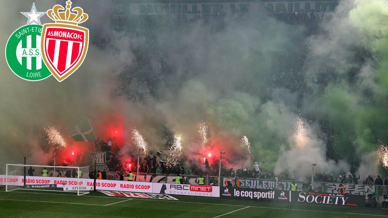 ASSE-MONACO 1:4 | Tifo, Ambiance, Fumig&egrave;nes Supporters Saint &Eacute;tienne vs Monaco | Green Angles 30 Ans