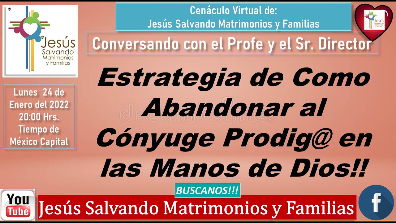 Estrategia Abandonar al Cónyuge Prodig@ en Manos de Dios en tu ❤Proceso de Restauración Matrimonial!