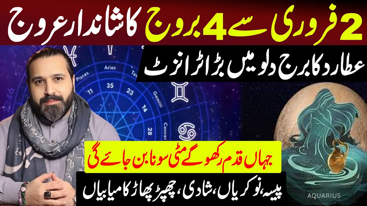 The Glorious Rise of 4 Zodiac Signs from February 2 | Mercury Transit in Aquarius | Mussawar Zanjani