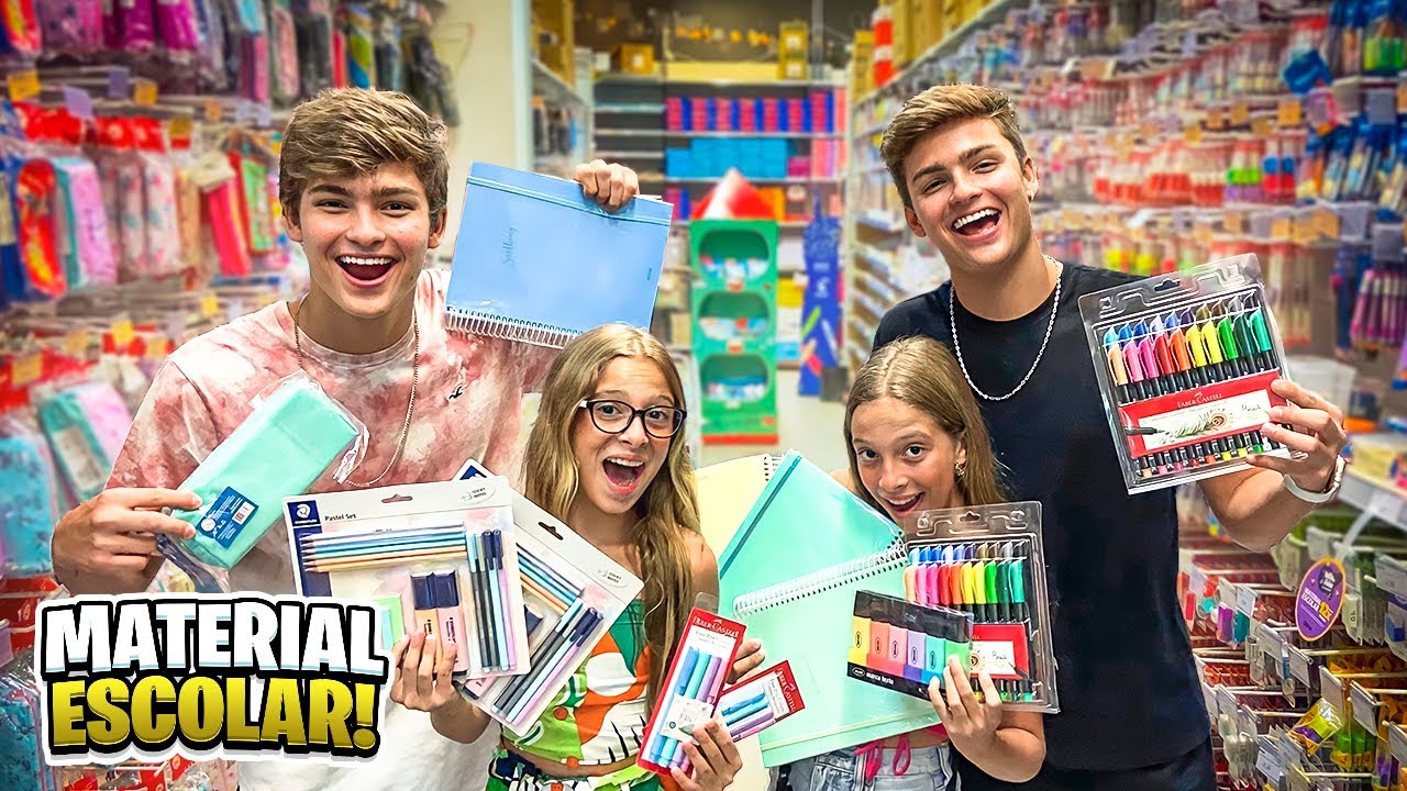 COMPRANDO O MATERIAL ESCOLAR 2022 DAS DAS NOSSAS IRMÃS! •Irmãos Scribel•
