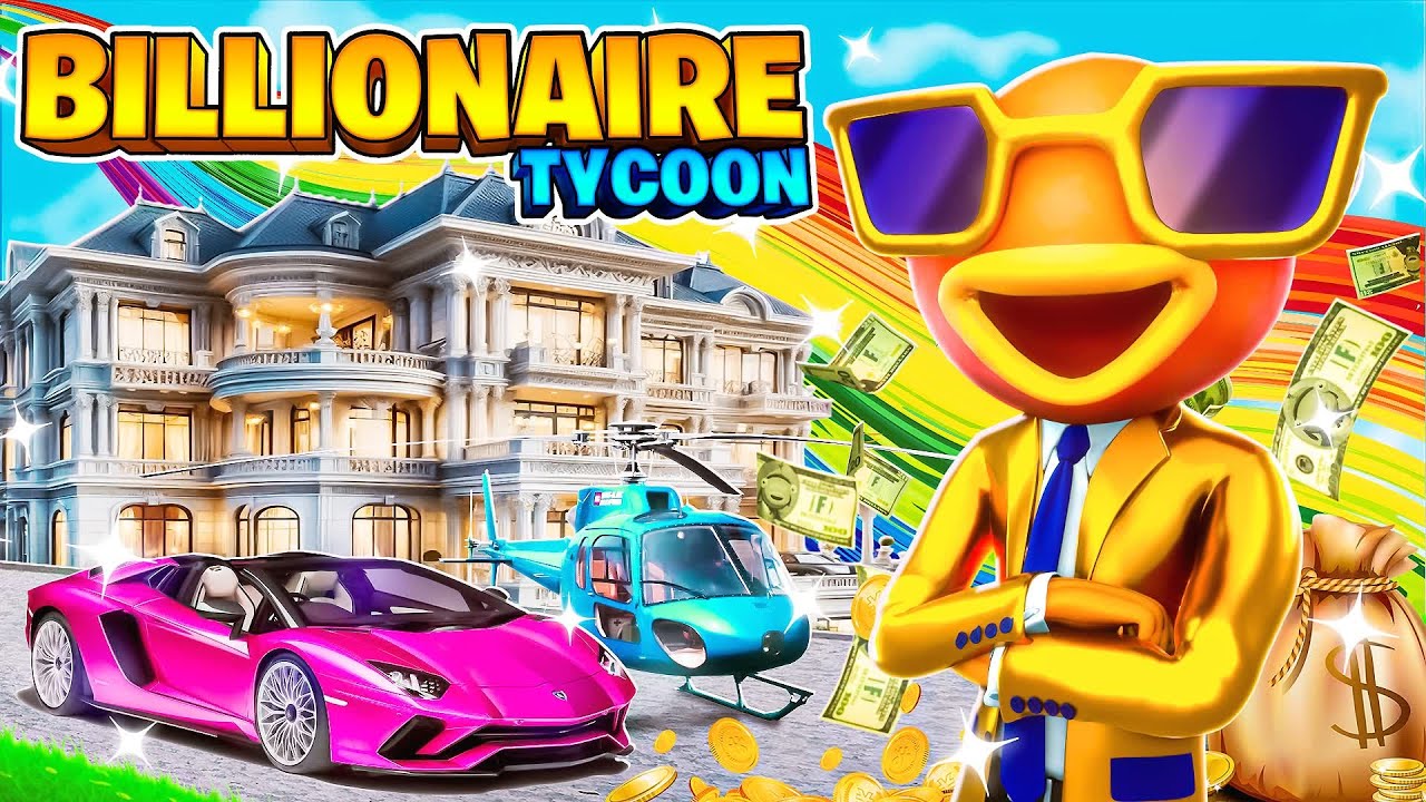 FORTNITE BILLIONAIRE TYCOON 🤑 SECRET BATTLEPASS REWARDS, 10/10 BRIEFCASES - MAP CODE: 9539-2705-4616