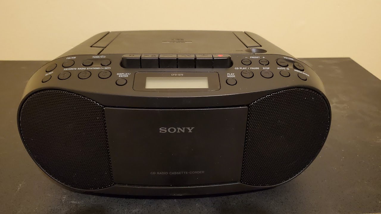 Обзор кассетного CD-магнитолы Sony CFD-S70