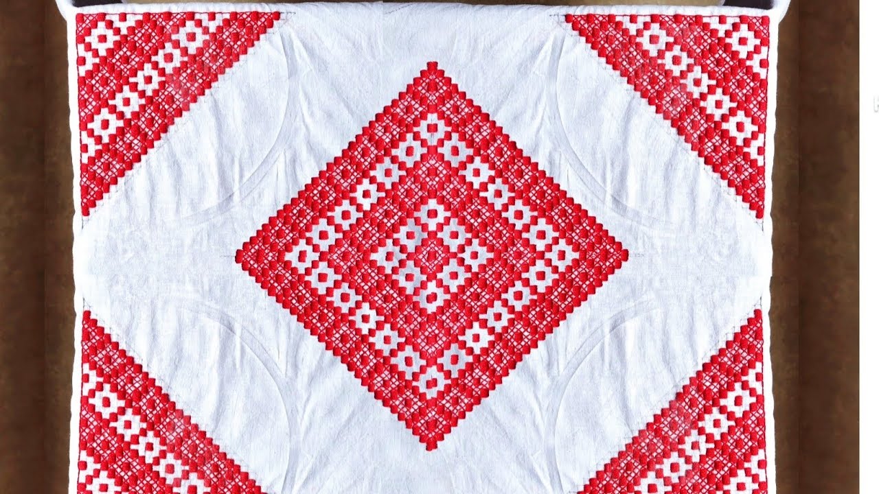 Hand embroidery table cloth design / Table cloth designing embroidery / table cover design