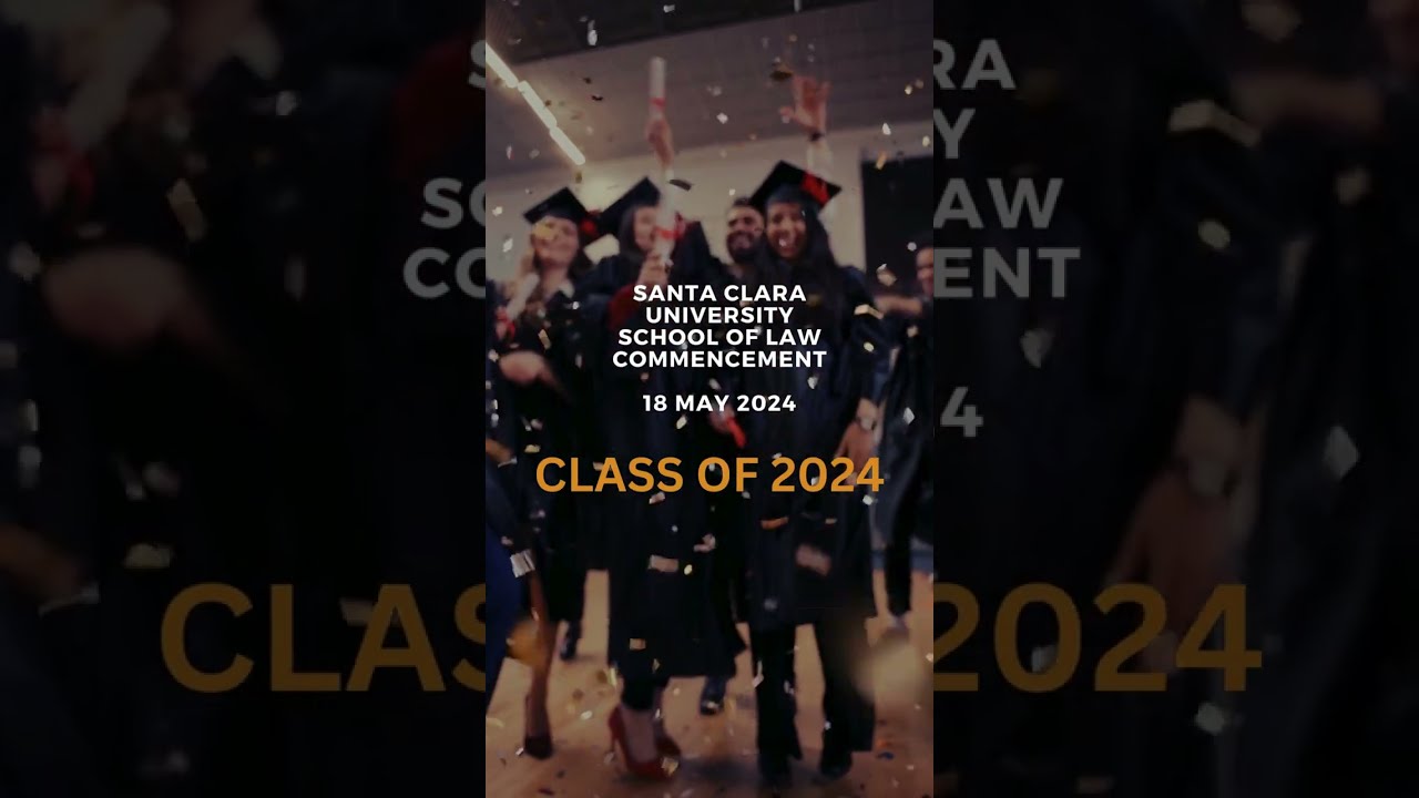 Spectator perspective of the Santa Clara University School of Law Commencement  2024