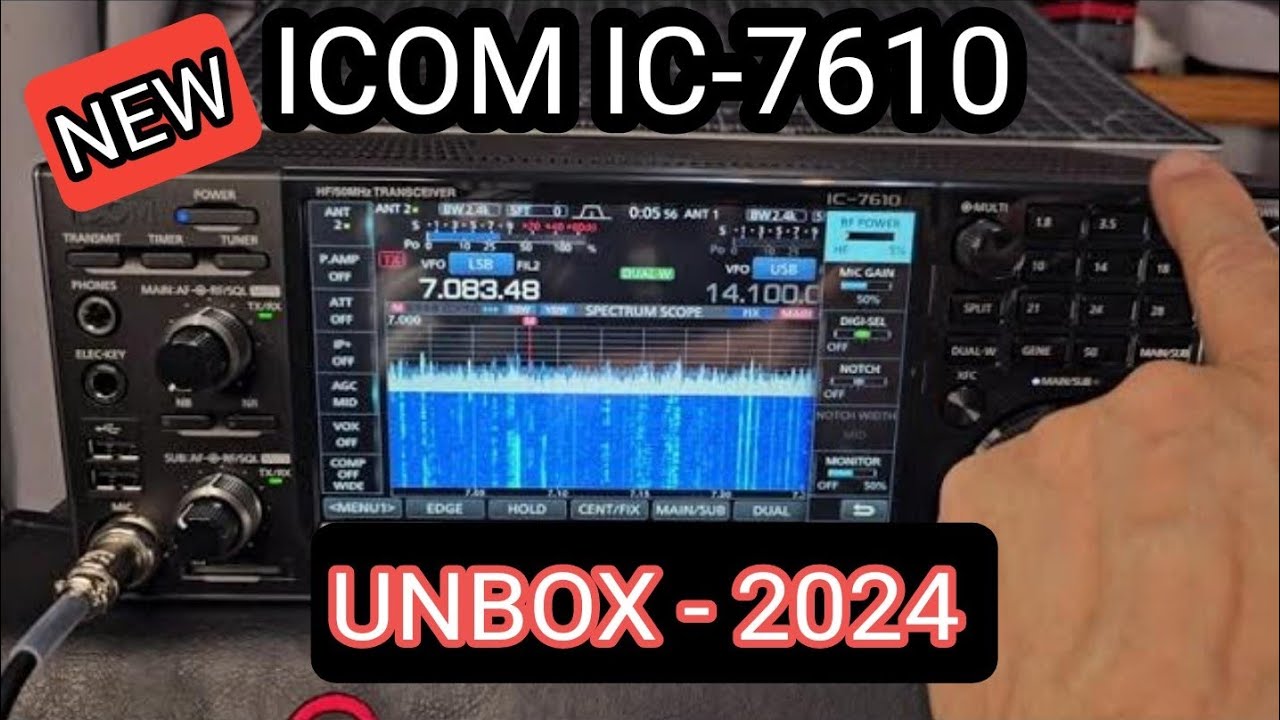 ICOM IC-7610, 2024, АБСОЛЮТНО НОВЫЙ, РАСПАКОВКА И ТЕСТИРОВАНИЕ