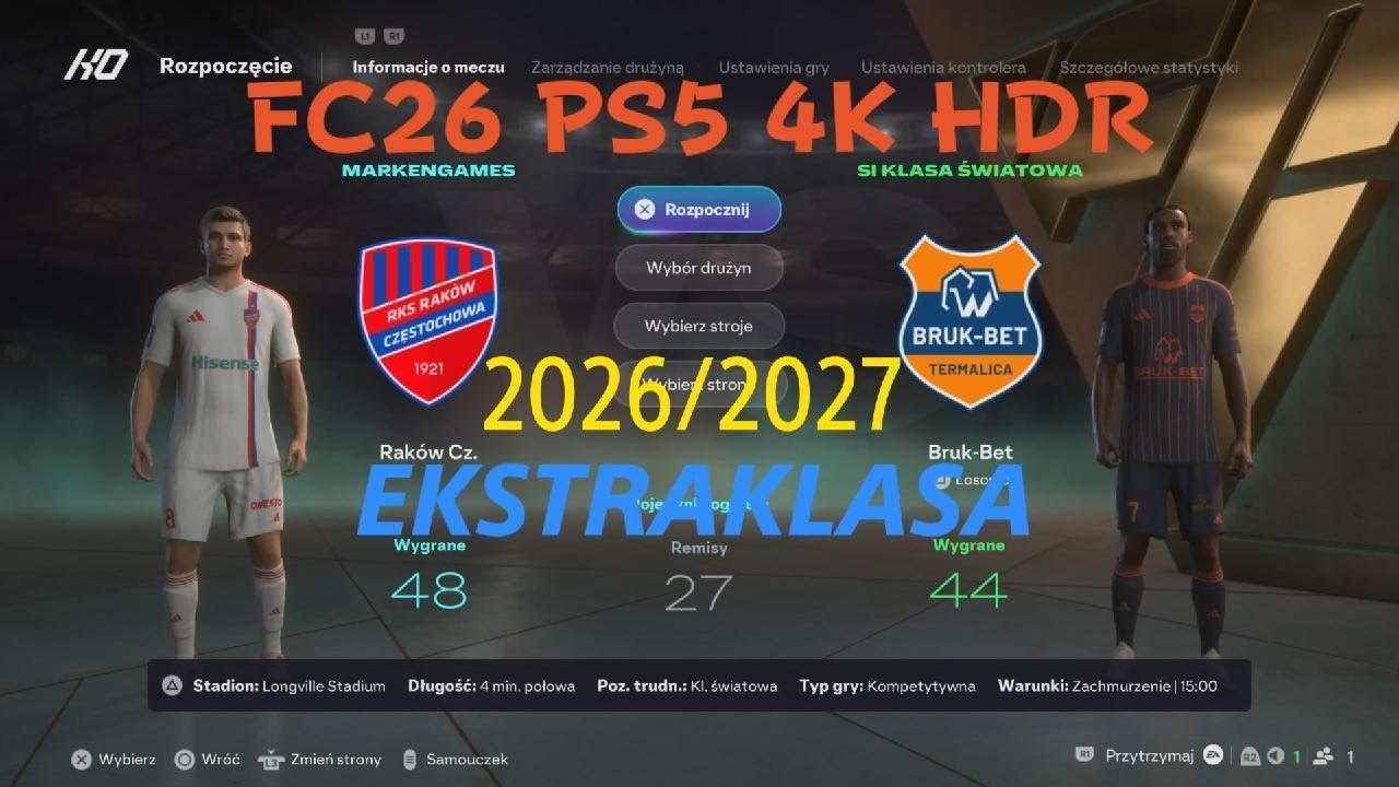 EA SPORTS FC 26* Raków Częstochowa vs Termalica Nieciecza 