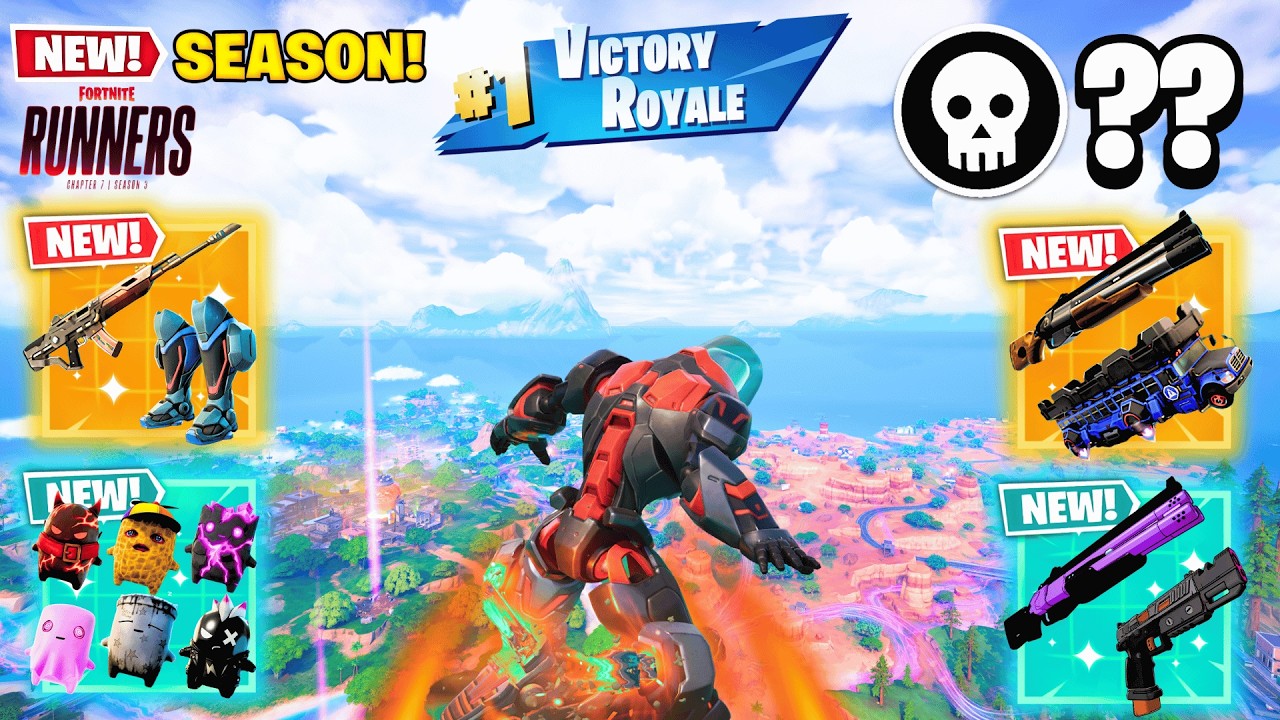 ALL NEW MYTHIC AND EXOTIC GUNS IN THE NEW SEASON (NEW! Fortnite Chapter 7 Season 3)