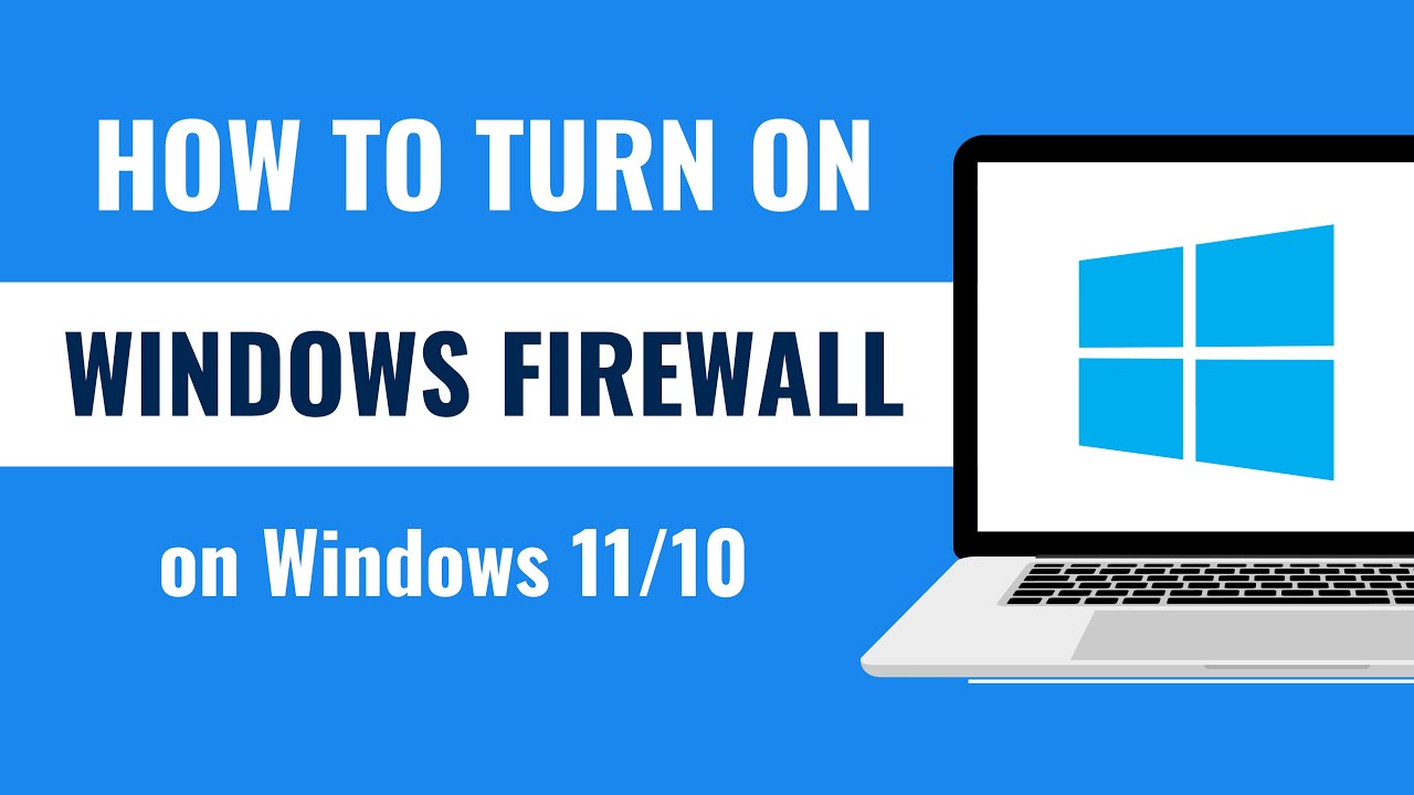 how to turn on Windows firewall on windows 10
