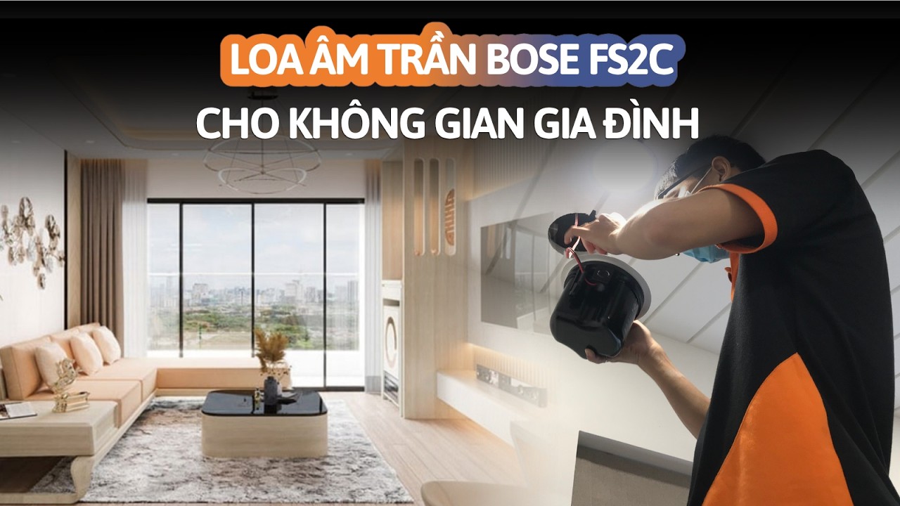Loa âm trần Bose | Hướng dẫn lắp đặt chi tiết bộ loa âm trần nghe nhạc tại biệt thự Quận 2