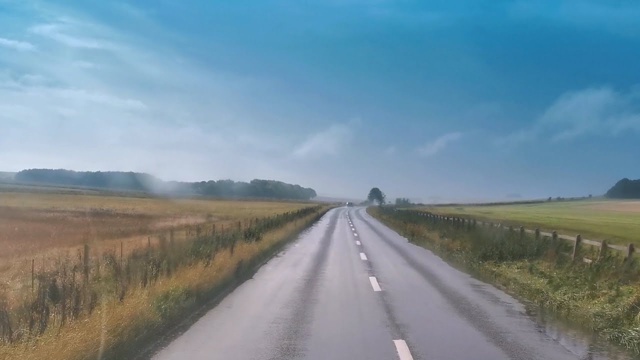 Rainy day. Swindon - Wroughton - Avebury - A361 - Devizes - Seend - Rode