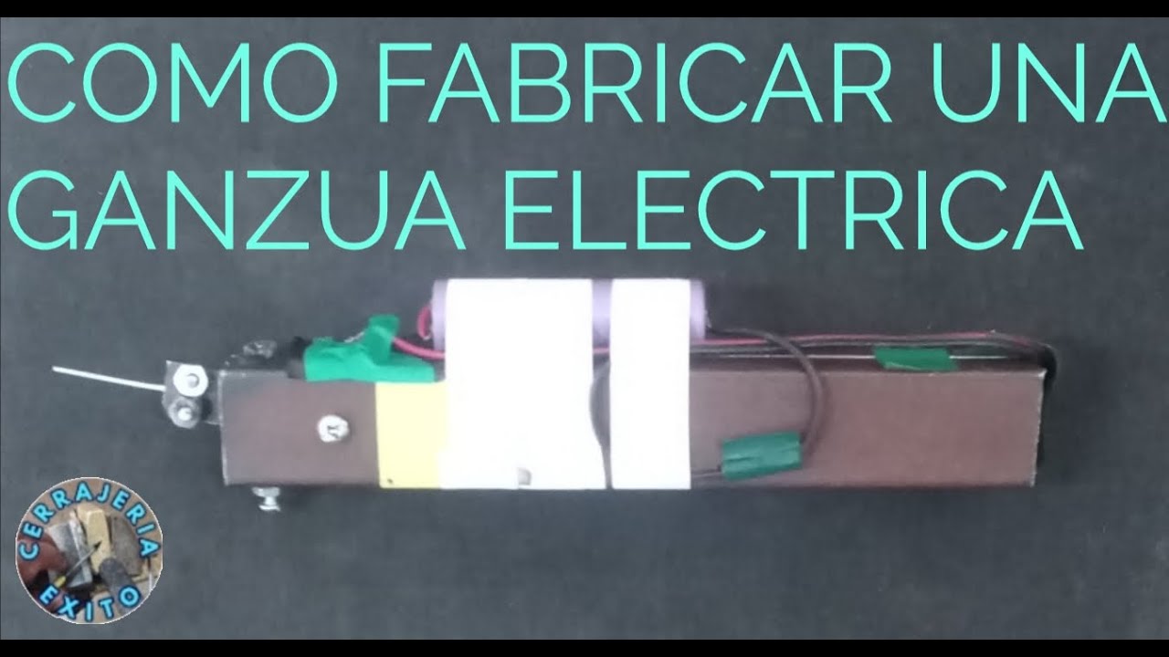 FABRICACION DE UNA GANZUA ELECTRICA CASERA.