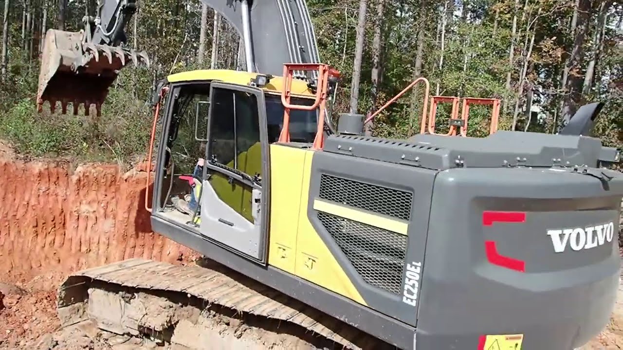 Building The last Section Of Road Through The Woods